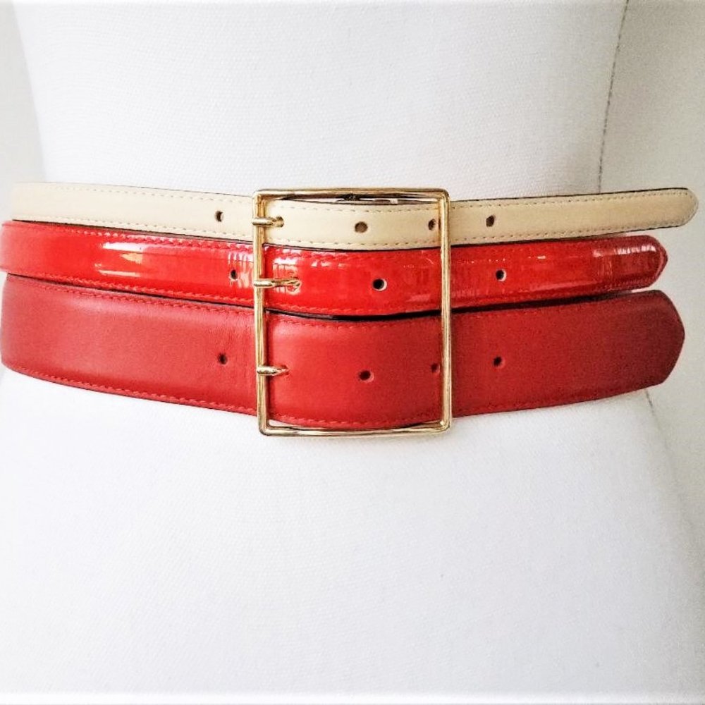 Vionnet Multi Color Leather Belt